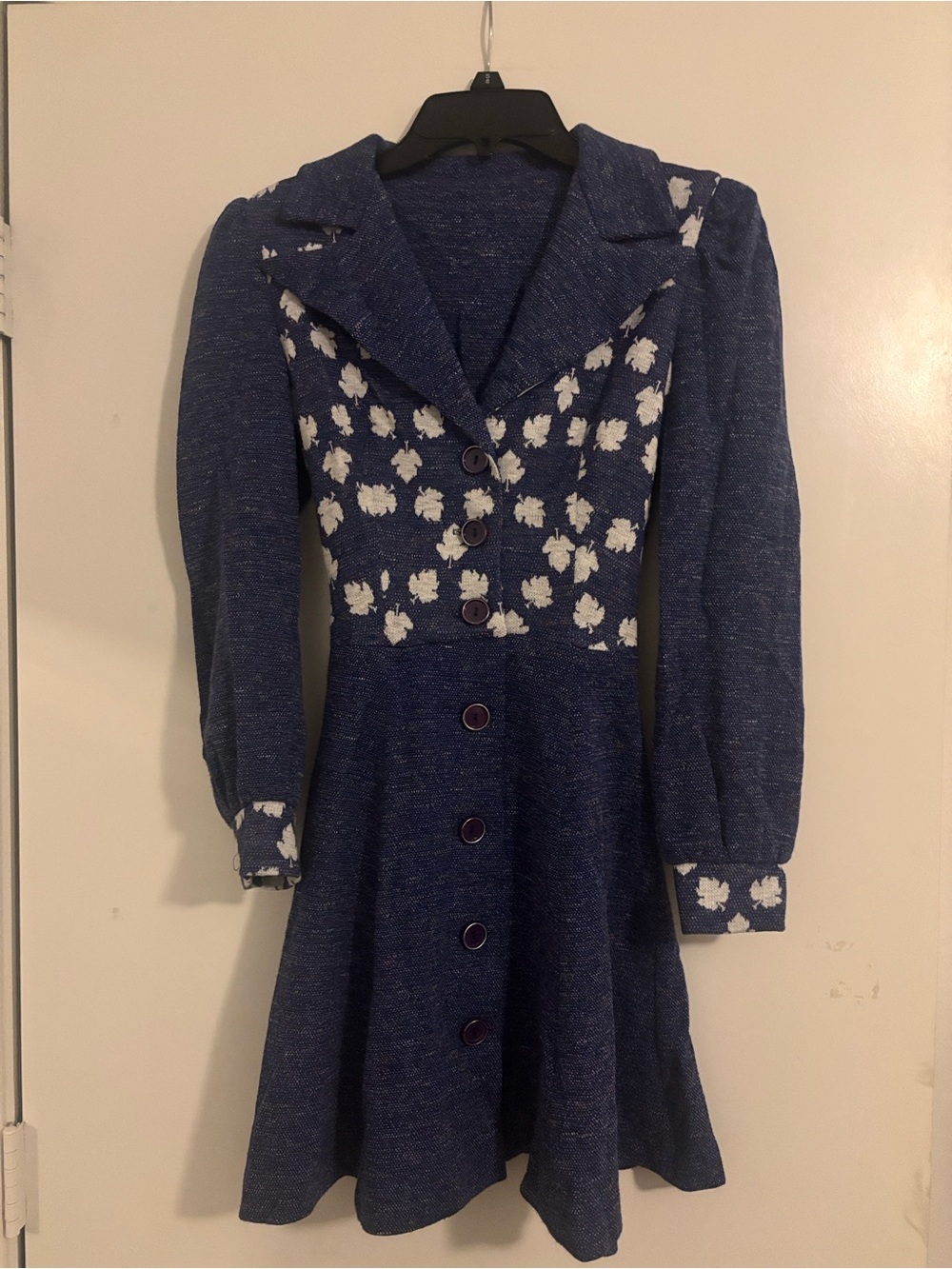 Vintage Blue Knit Dress